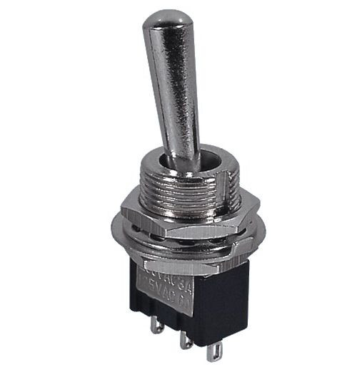 Switch さちページ Toggle Switch On/Off/On SPDT 3P 6A 125VAC - P/N CES-66-1232