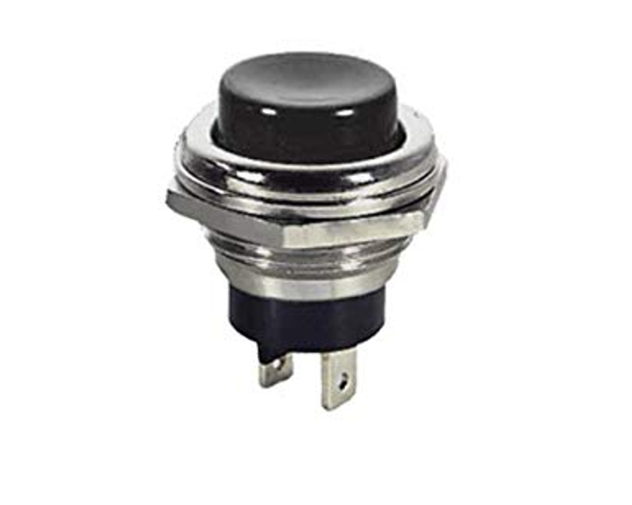 BLACK - Push Button Switch On/Off SPST 2P 4A 125VAC - P/N CES-66-2422