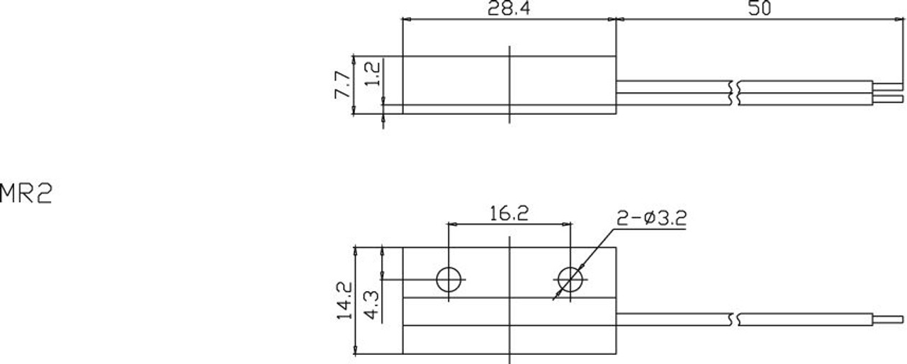 Reed Switch with Magnet NO 12-Inch Leads Test Points  - CES-66-3030