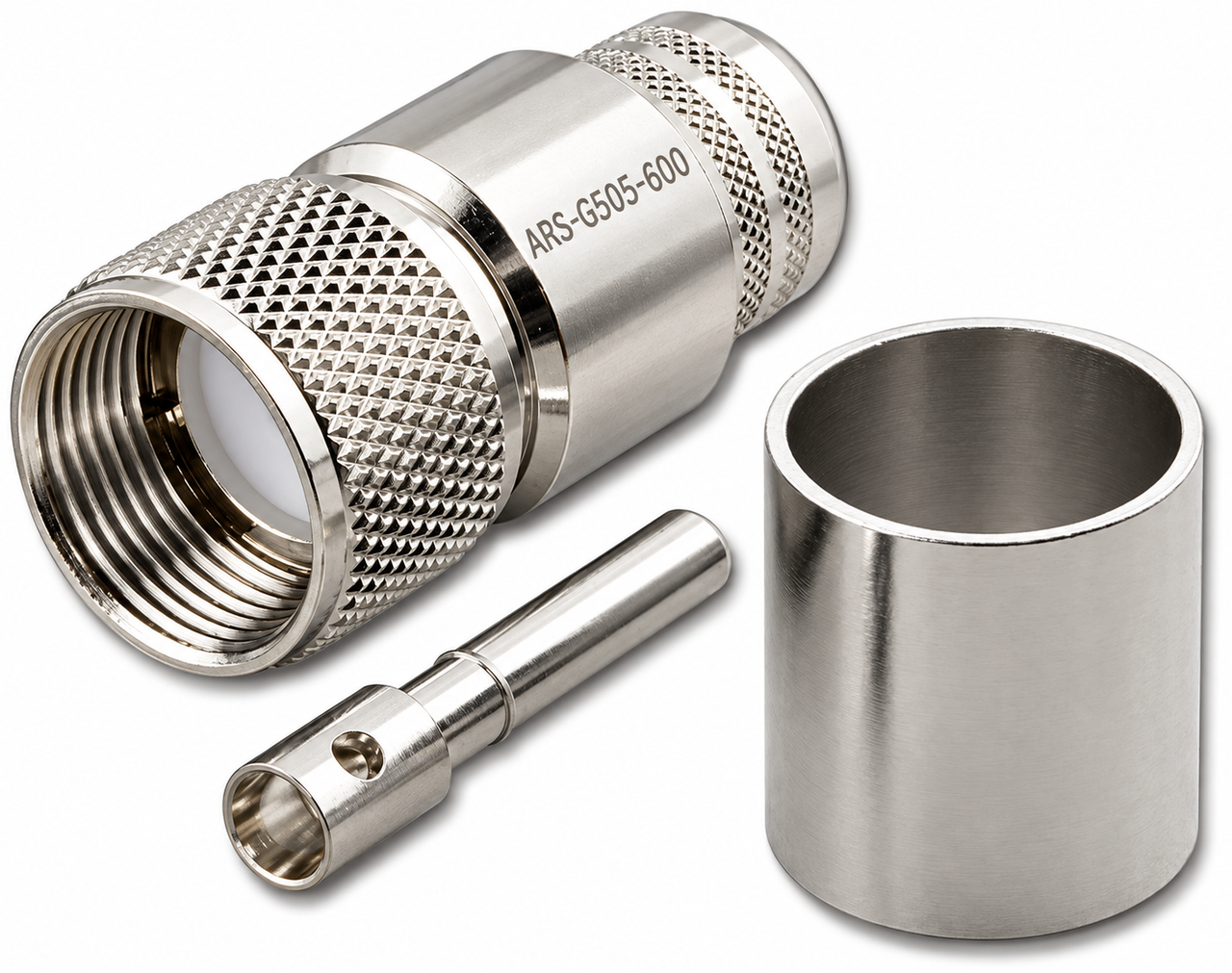 LMR600 - PL-259 UHF Male Silver Plated Cable Crimp Connector - G505-600