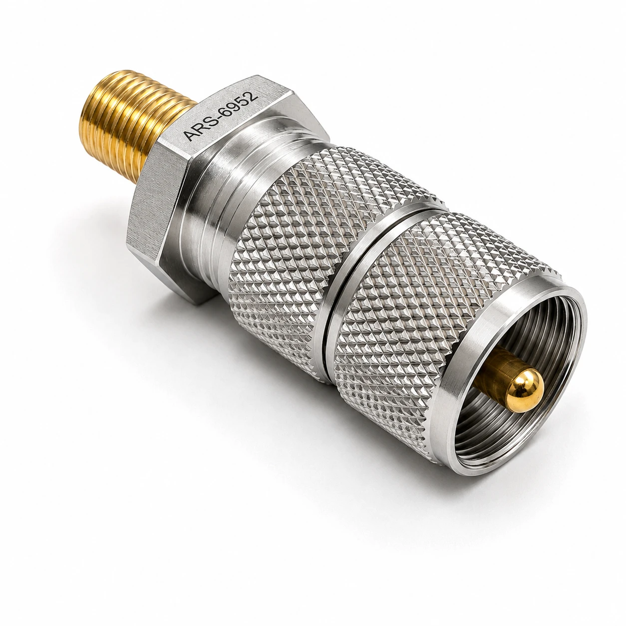 PL-259 to 3/8" x 24 Thread Stud Antenna Mount Adapter - ARS-6952