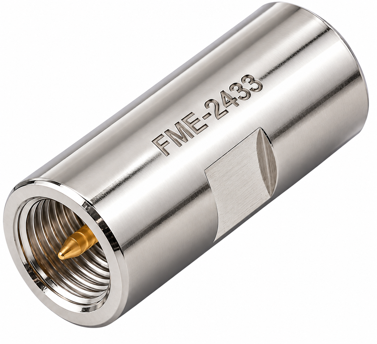FME Double Male Plug Barrel Coaxial Connector Adapter Coupler - FME-2433