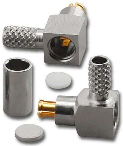 MC Card Plug Right Angle Coaxial Connector for RG-316 - MCC-2008