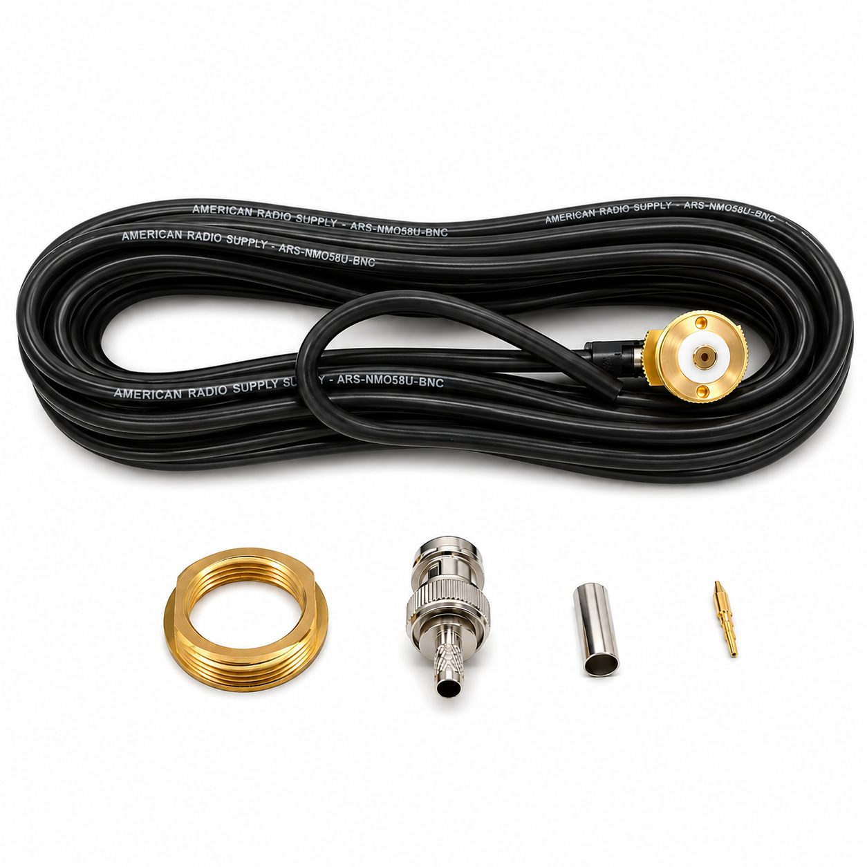 NMO Antenna Cable Mount - 17-Foot RG-58 - BNC - NMO58UBNC