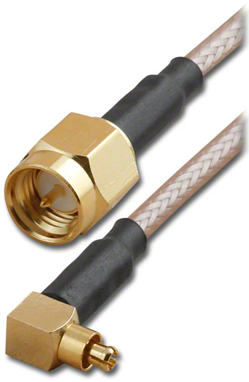 12-Inch - MC Card Plug RA to SMA Male Plug RG-316 Coaxial Cable -1641