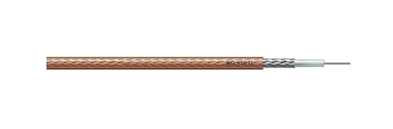 18-Inch - RG-316 Coaxial Cable - SMA-Male to SMA-Male