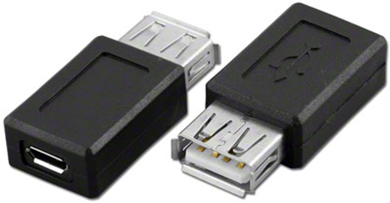 USB 2.0 A Female to Micro B Female Adapter - AD-USB-AFUBF