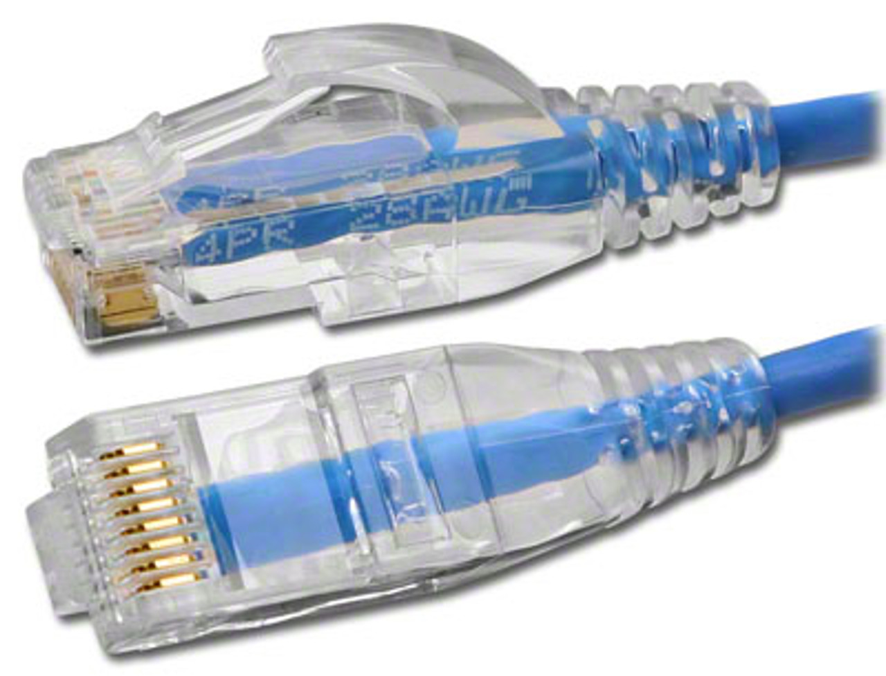 2-FT- Mini Cat 6 Thin Patch Cable - Blue Jacket - DC-56NP-2'BLTB - TMB