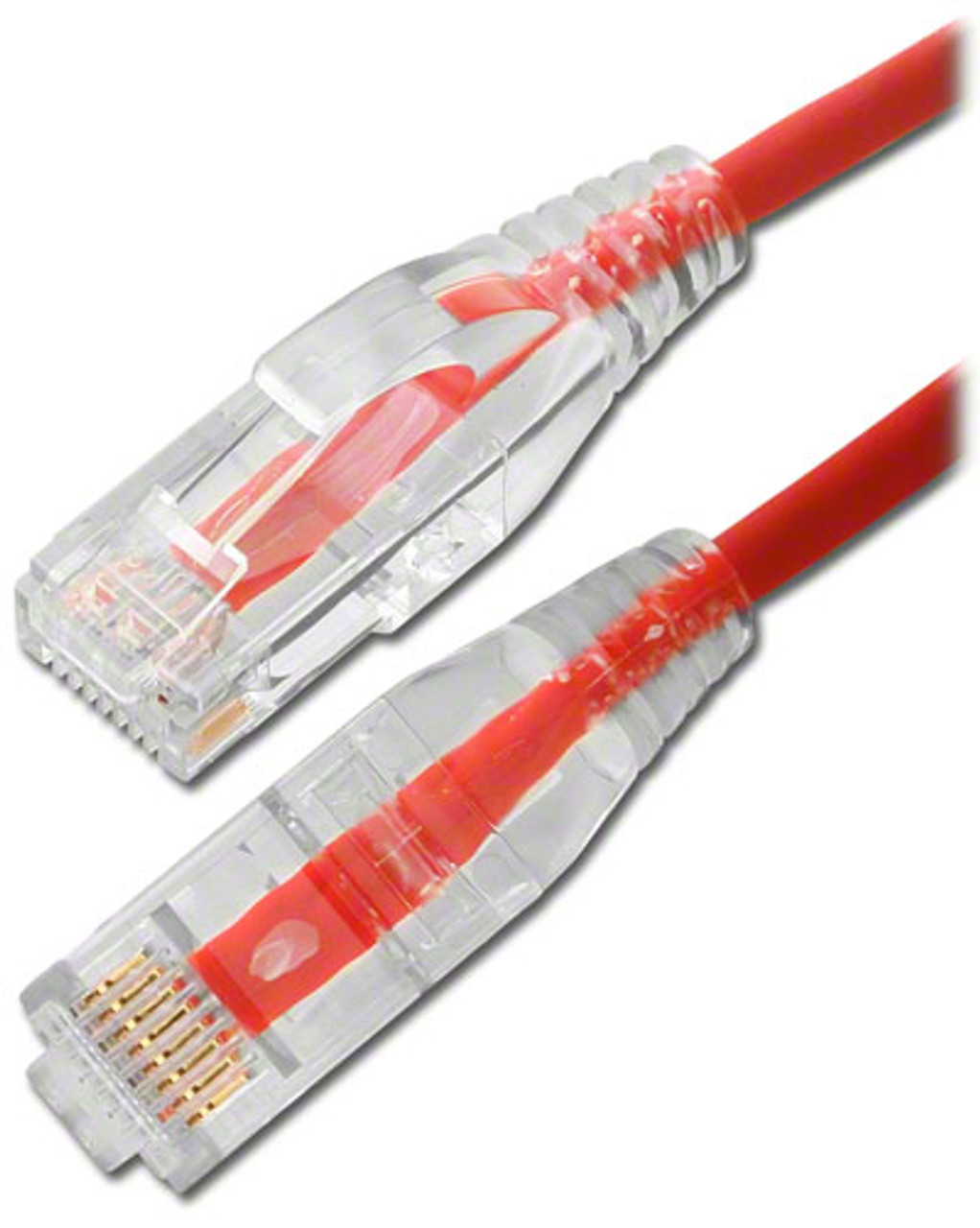 7-FT- Mini Cat 6 Thin Patch Cable - Red Jacket - DC-56NP-7'RDTB - TMB