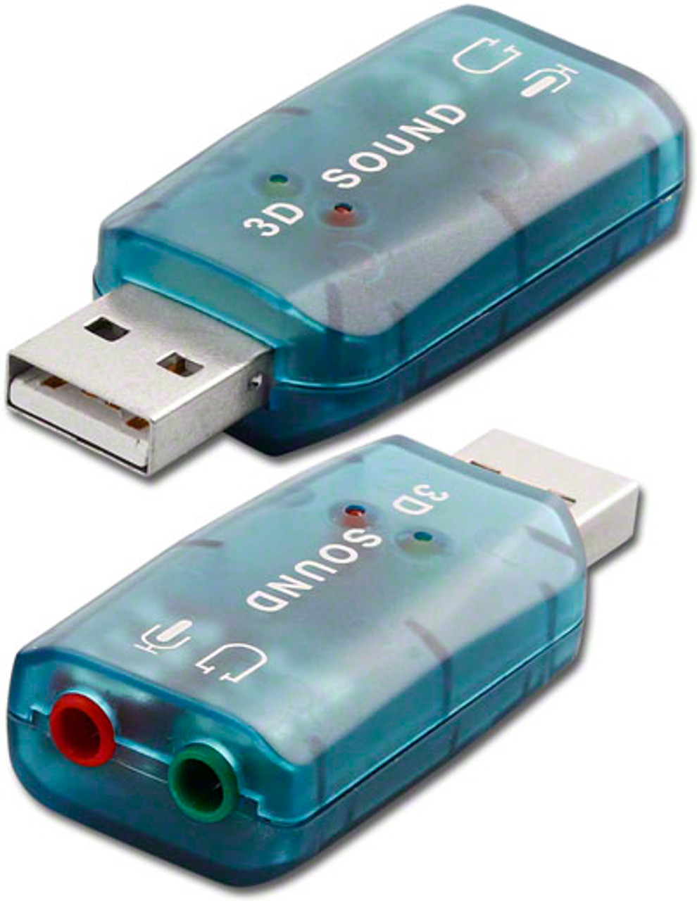 USB to Audio Adapter - Microphone Input Included - ADL-USB-ADOIO - TMB