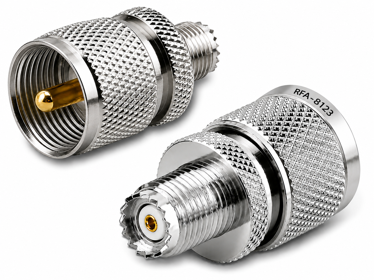 PL-259 to Mini-UHF-Female Coaxial Adapter (RFA-8123)