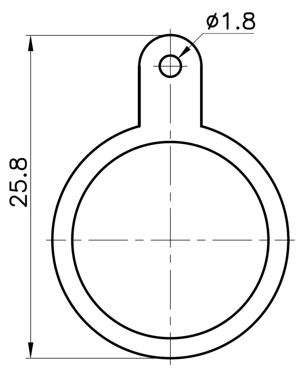 5/8" Hole - Grounding Lug Ring Terminal for SO-239 and Type N Connectors