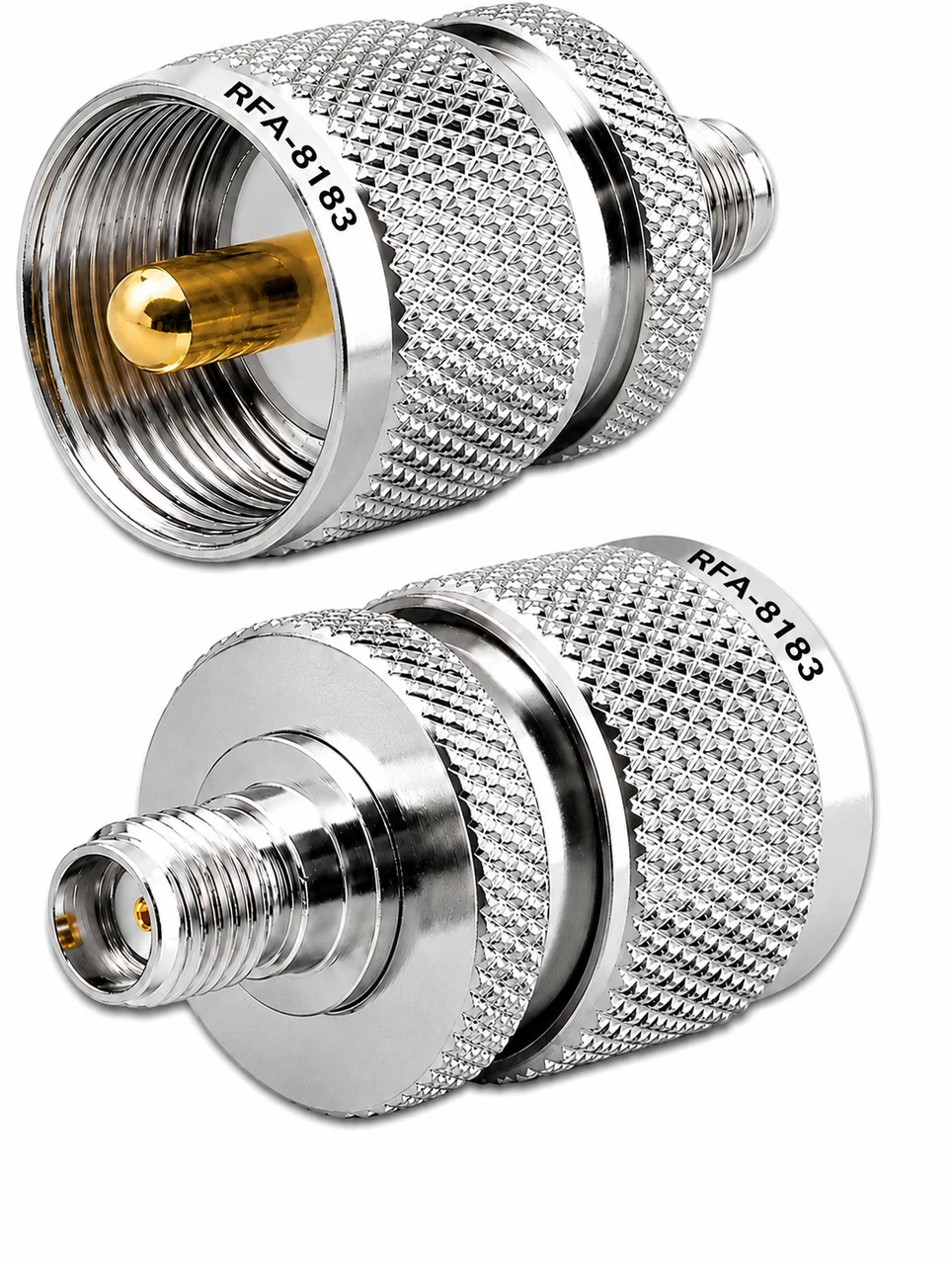 UHF-Male (PL-259) to SMA-Female Coaxial Adapter Connector - RFA-8183