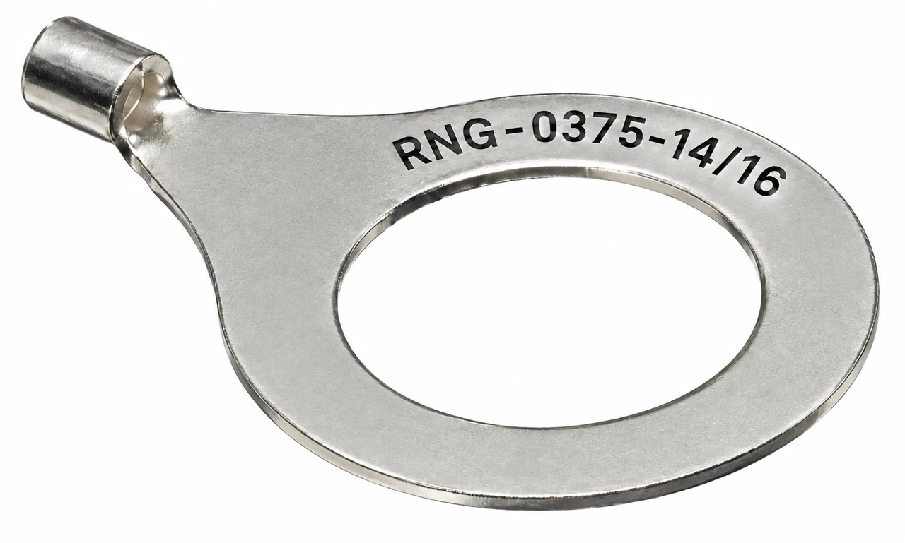 3/8" GROUND LUG RING TERMINAL FOR 3/8"-24 BASE ANTENNAS - RNG-0375-14/16
