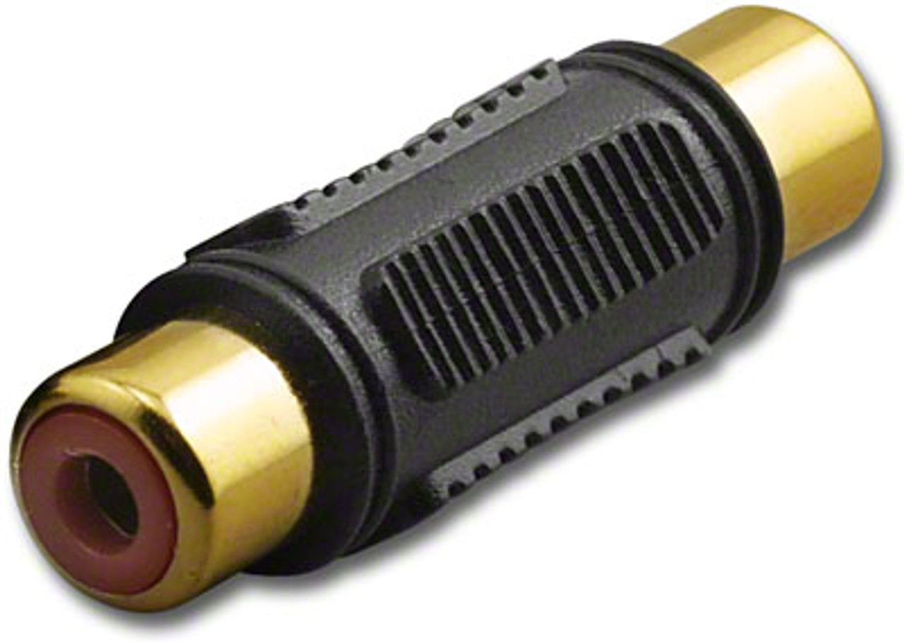 RCA Double Female In-Line Couple Adapter Connector - RCA-6194-RD