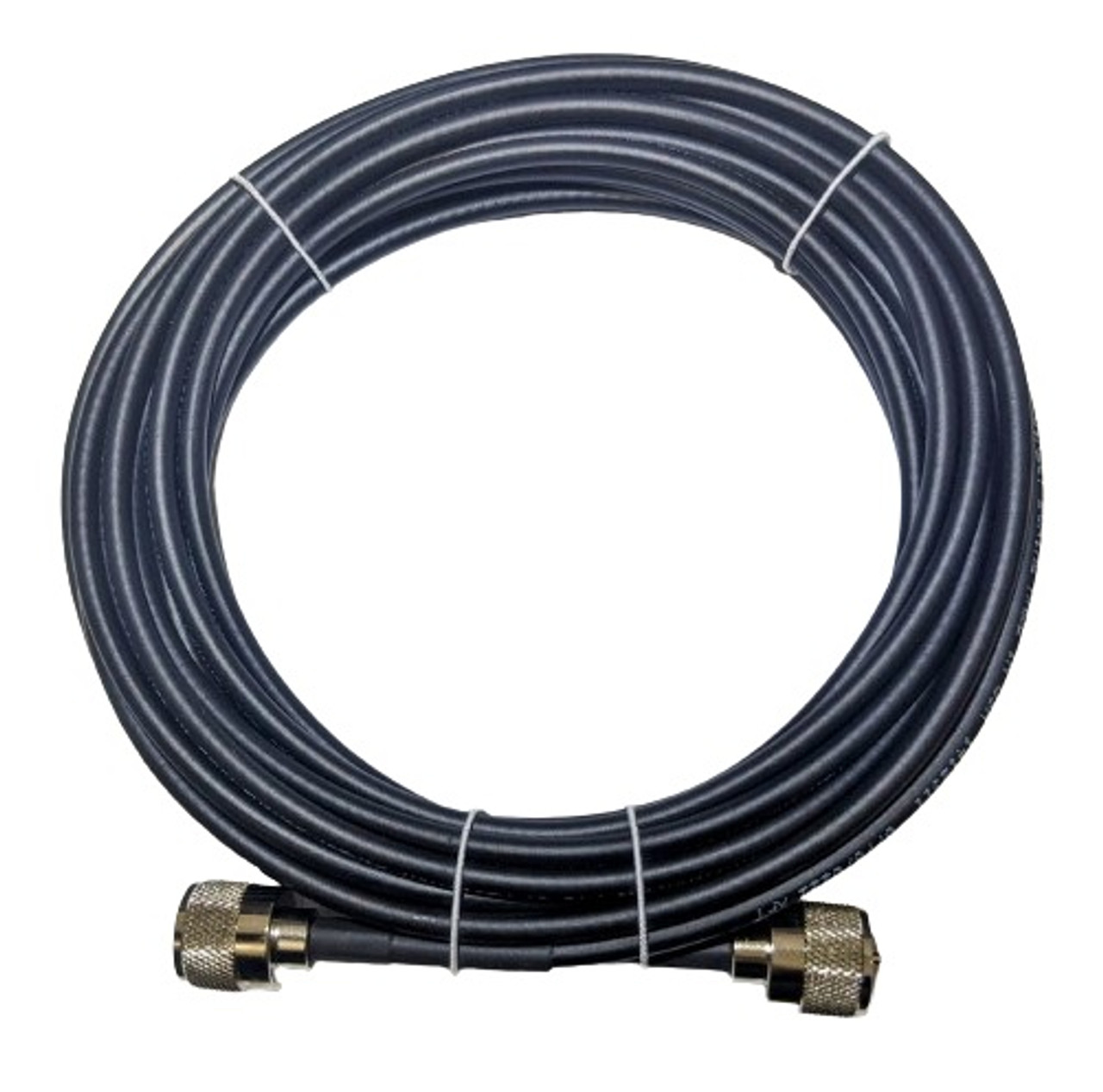25-Foot UHF Stranded Coaxial Cable Assembly PL-259 Male Connectors