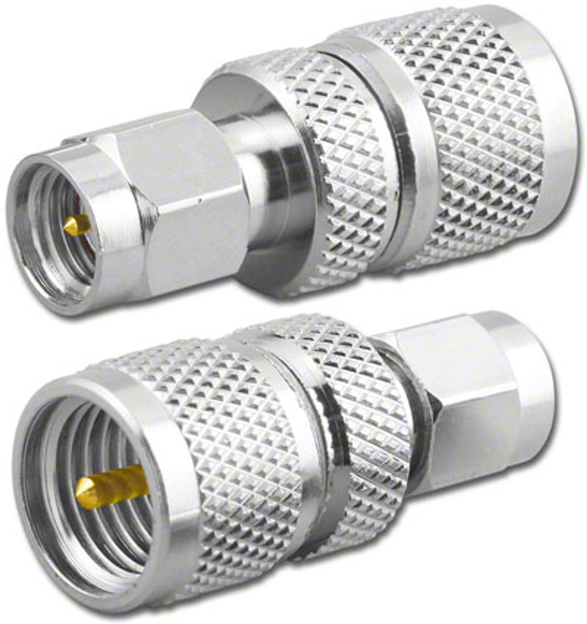 Mini-UHF-Male to SMA-Male Coaxial Adapter (RFA-8284)