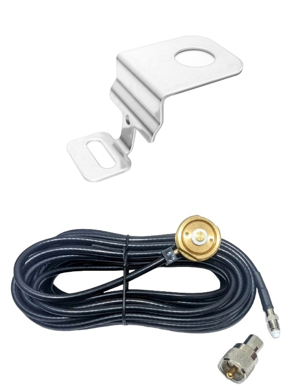 2020-2026 - Chevy GMC Ford - Antenna Bracket & Cable - AM-420-NMO-CBL