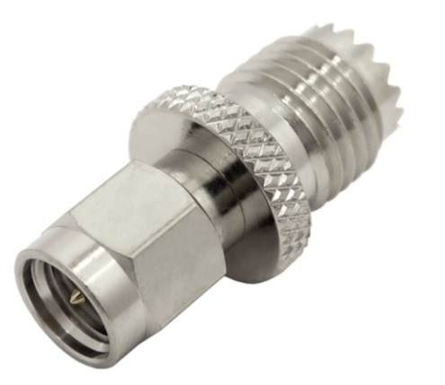 Mini-UHF Female to SMA Male Coaxial Adapter - ARS-G864
