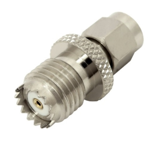 Mini-UHF Female to SMA Male Coaxial Adapter - ARS-G864