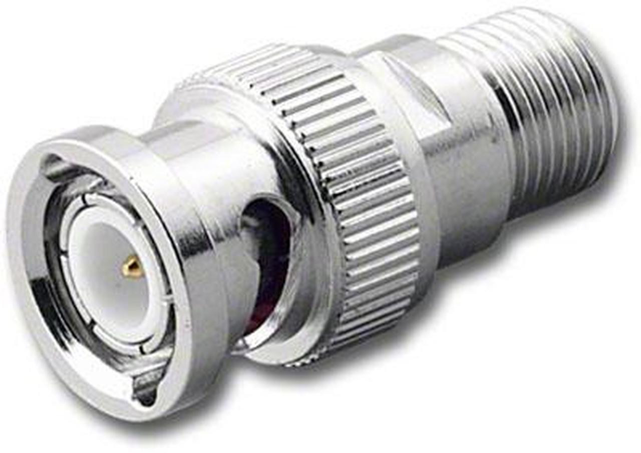 BNC-Male to F-Female Coaxial Adapter Connector