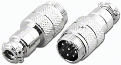 8-Pin Male Microphone & Electrical Cable Connector - GX16-8P / CMC-8M