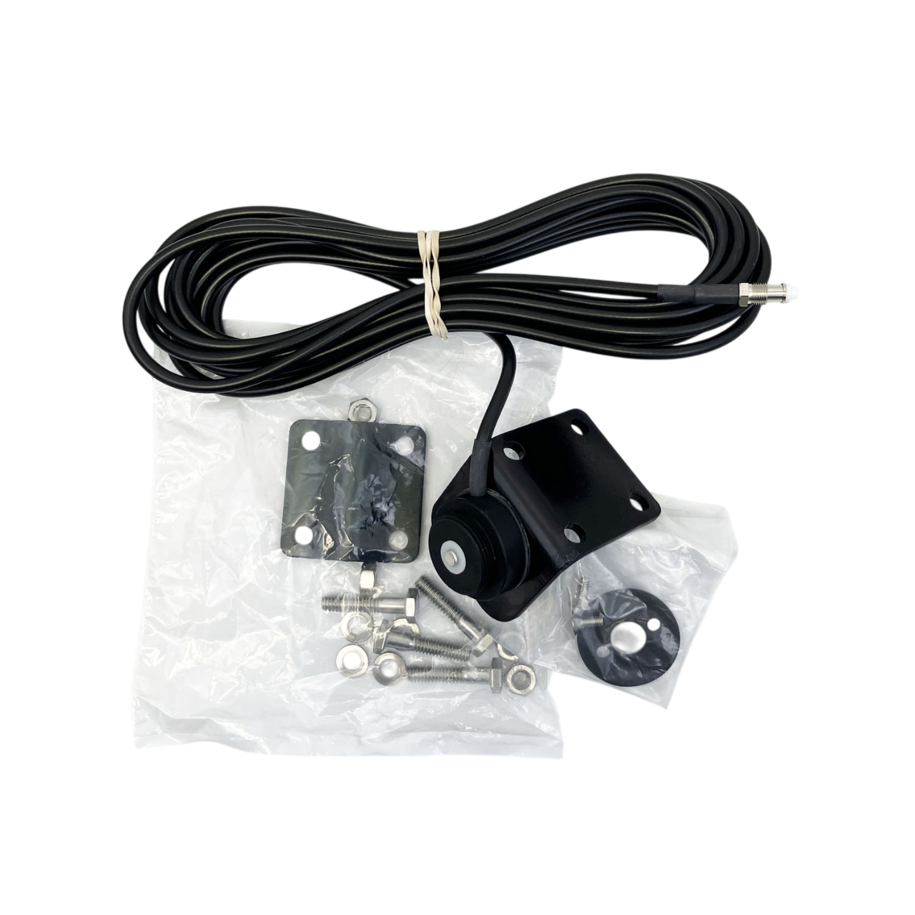 3-Way Black Antenna Mounting Bracket Cable Assembly PL-259 - AM-302B-CBL