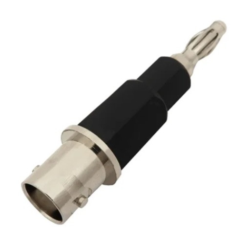 BNC-Female to Black Single Banana Post Plug Adapter - ARS-G119-BLK