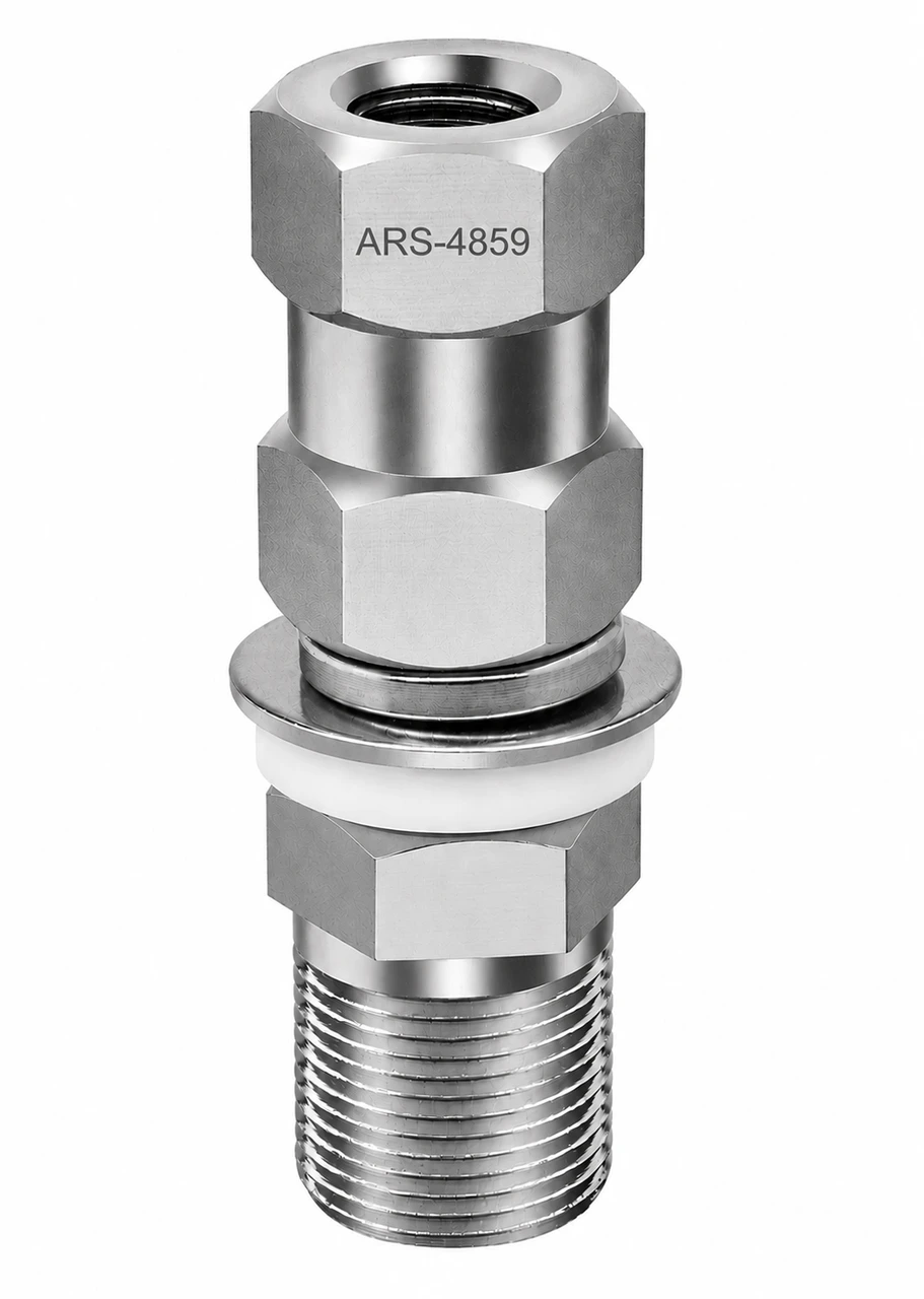 SO-239 to 3/8" x 24 Threaded Stud Connector for Radio Antenna - ARS-4859