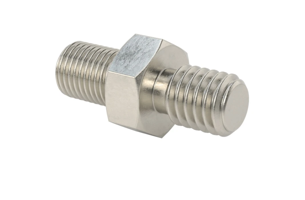 3/8"-16 to 3/8"-24 Male Threaded Adapter 18-8 Stainless Steel - ARS-4860