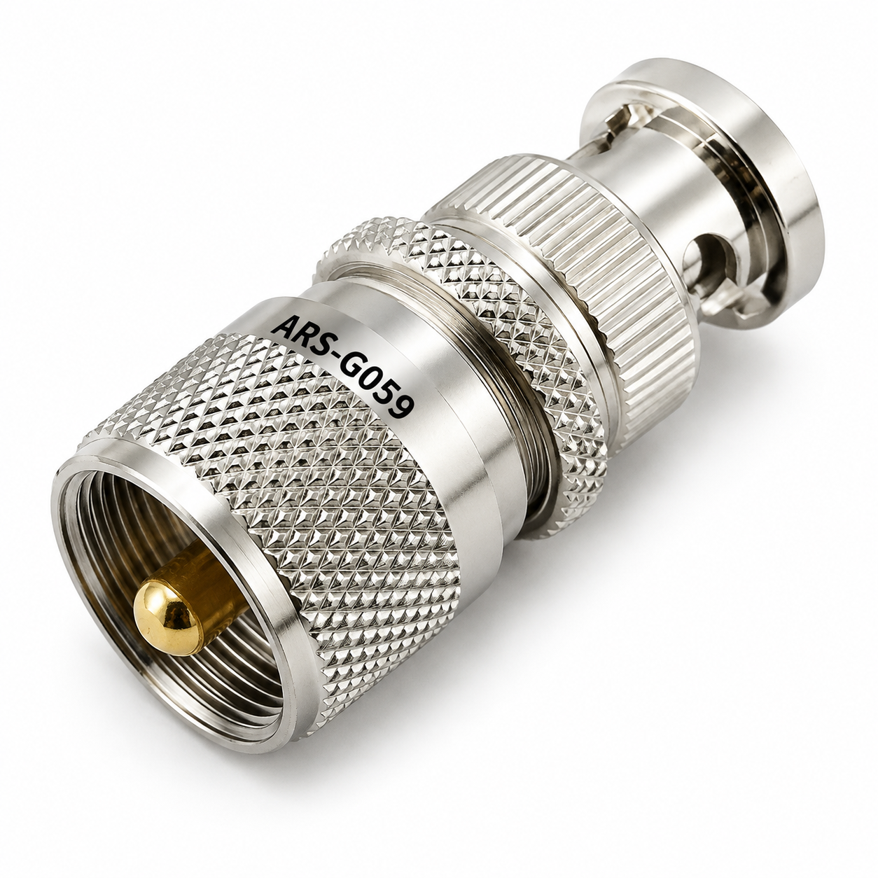 BNC-Male to PL-259 UHF-Male Coaxial Adapter Connector