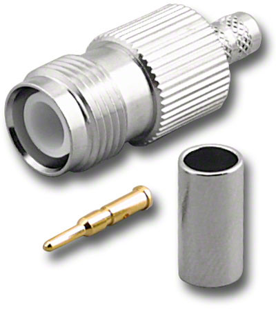 RP-TNC Reverse Straight Female (Jack) Crimp Connector for LMR195 & RG-58
