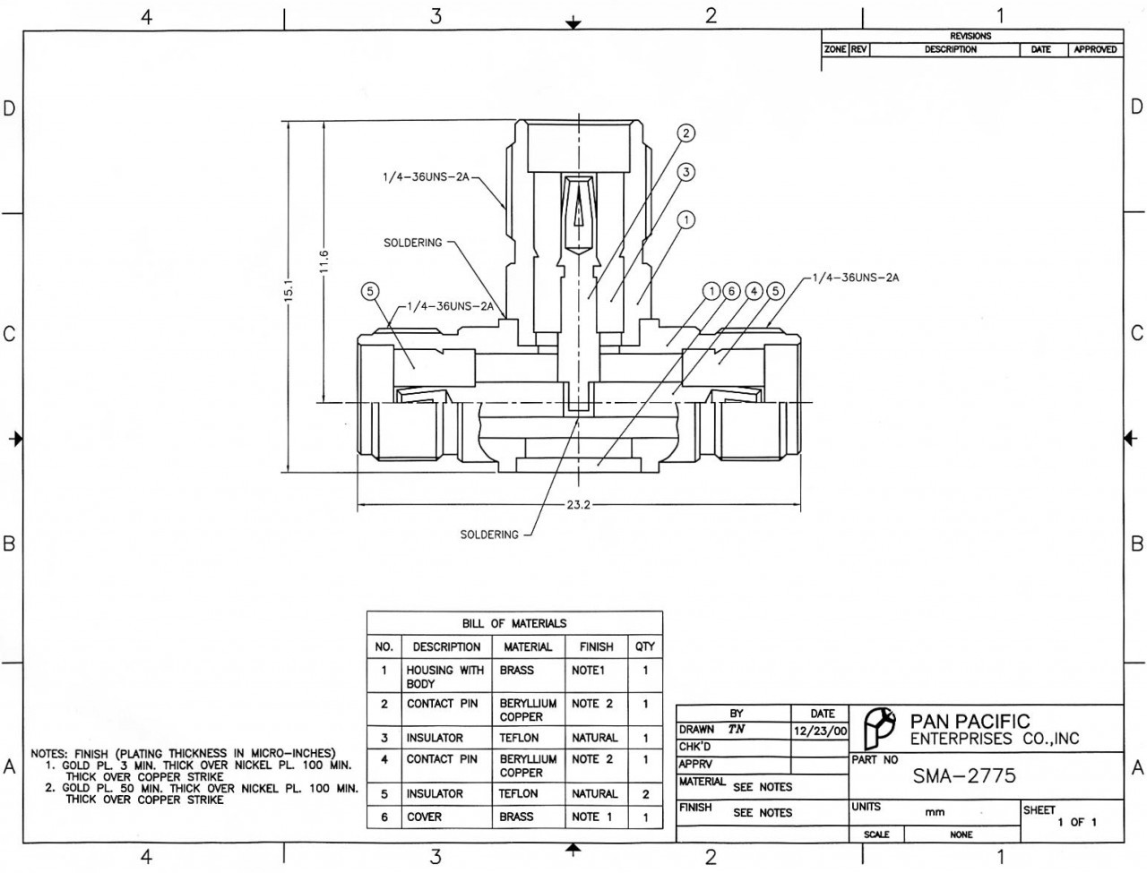 SMA All Female Tee Coaxial Adapter Connector - SMA-2775