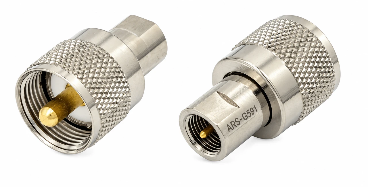FME-Male to UHF-Male PL-259 Coaxial Adapter Connector - ARS-G591