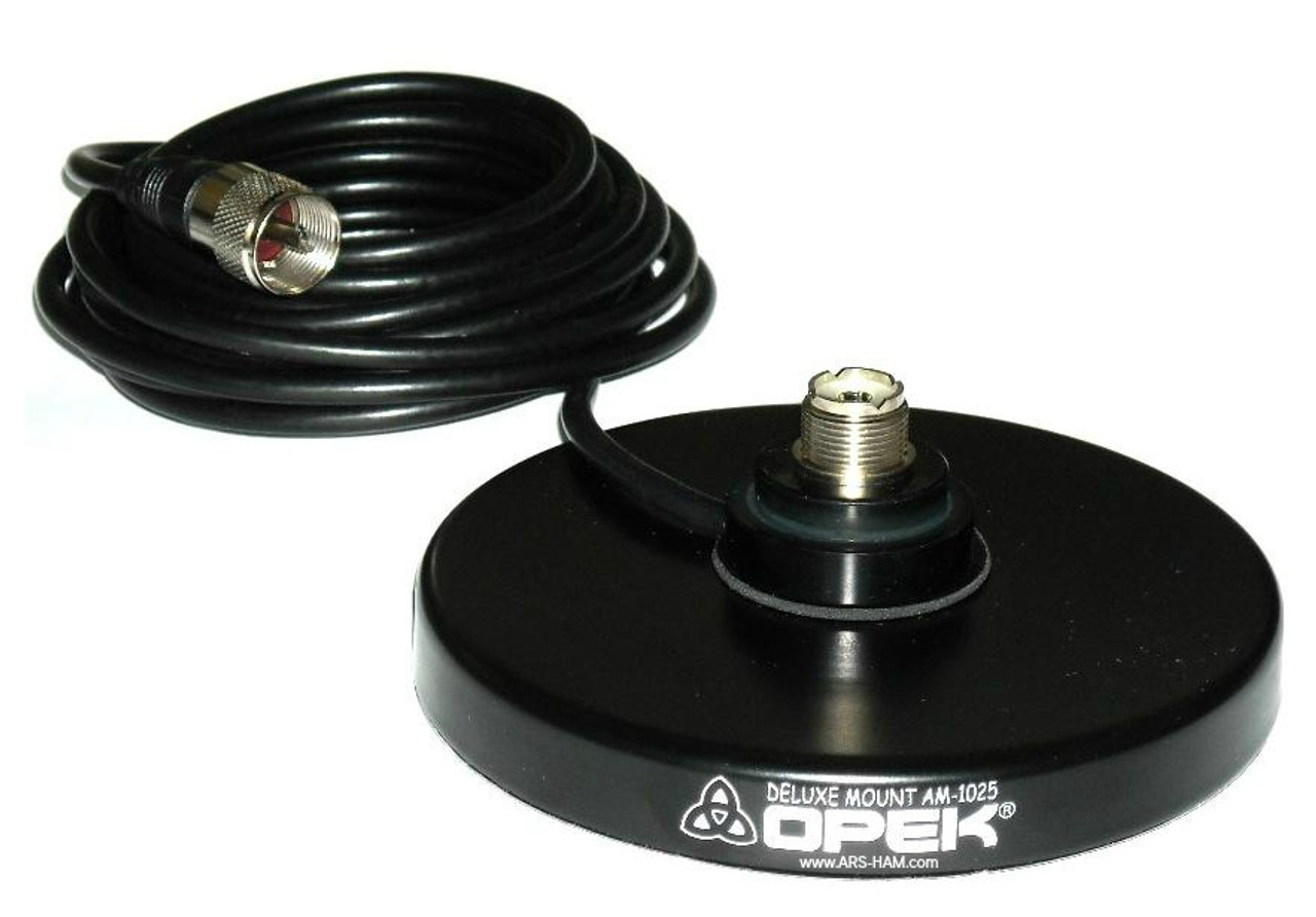 OPEK AM-1025B - SO-239 UHF-Female Mobile Antenna Magnetic Base Mount