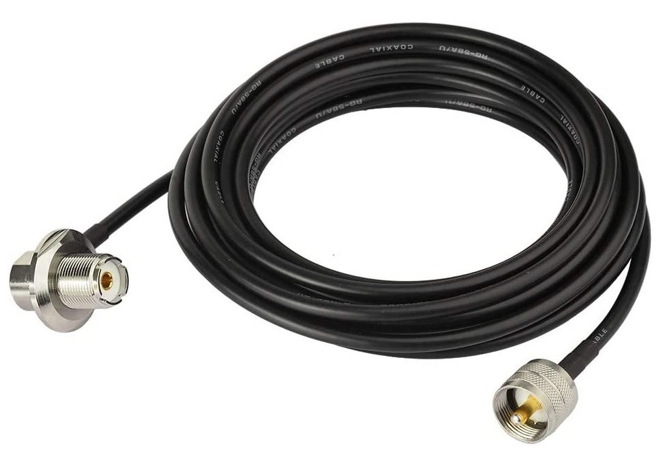 Mobile Antenna Cable Mount - PL-259 to SO-239 UHF - AM-207LA