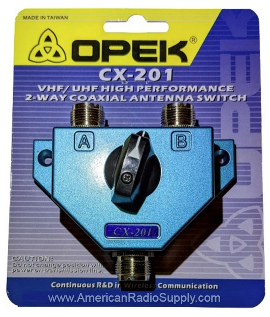 CX-201U - 2-Way Coaxial Antenna Switch - SO-239 UHF Connectors
