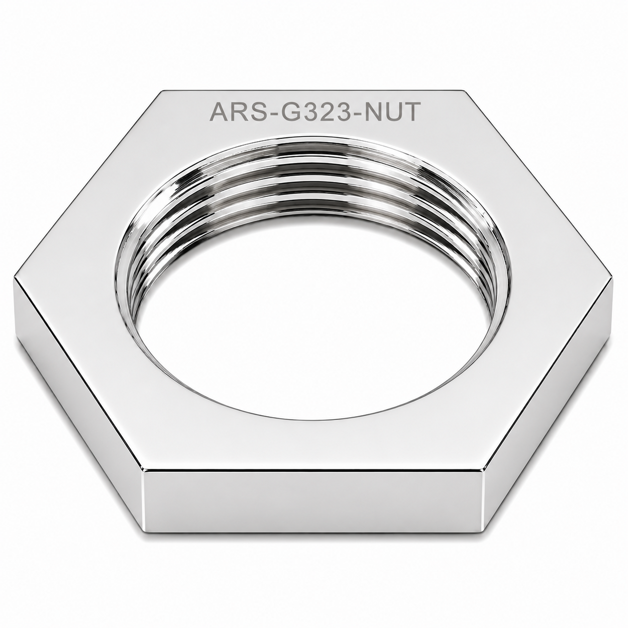 Oversized Nut for Type N Bulkhead Coax Connectors Nickel Plated Brass
