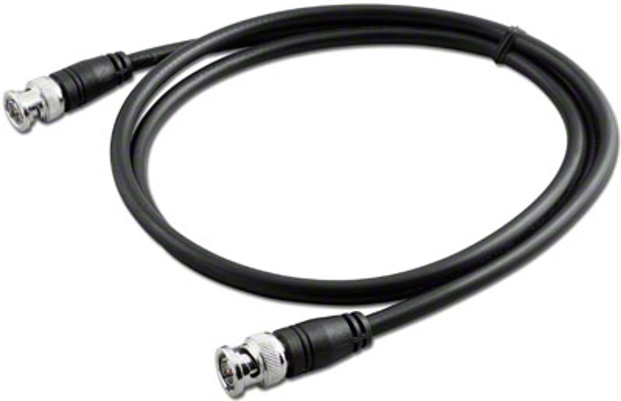 4-Foot - RG-59 BNC Coaxial Patch Cable - 75-Ohm - Black Jacket