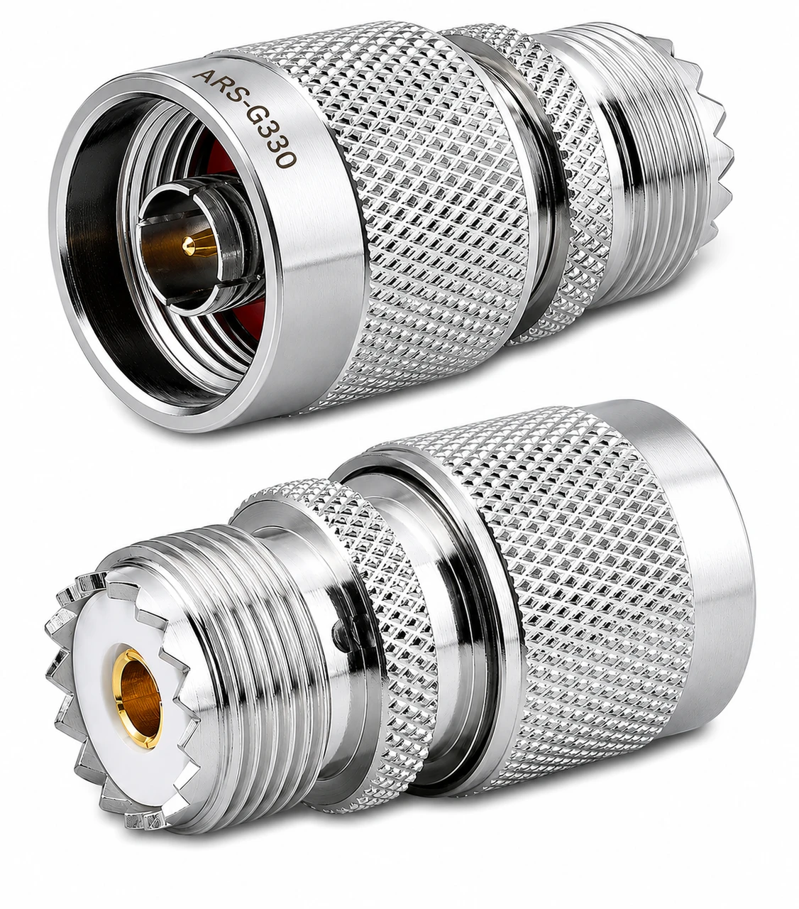 Type N-Male to UHF-Female Coaxial Adapter Connector