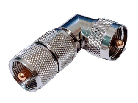 UHF Double Male Right Angle Elbow Coaxial Adapter Connector ARS4750
