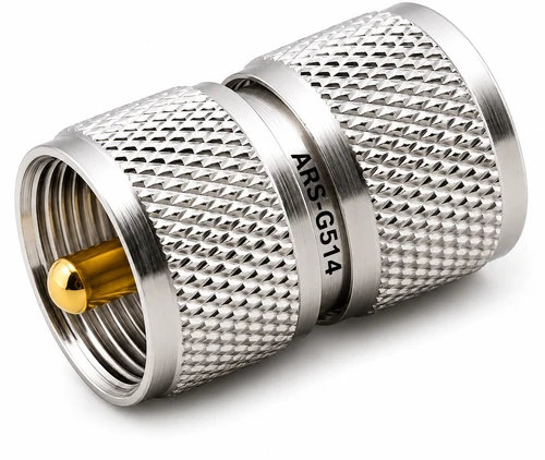 UHF Double Male Barrel Coaxial Adapter – PL-259 to PL-259 - ARS-G514