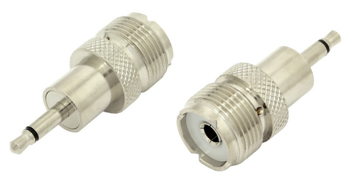 UHF-Female to 3.5 mm Male Phono Plug Coaxial Adapter Connector