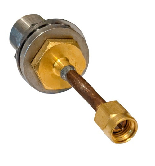 SMA-Male to N-Female Bulkhead Coaxial Adapter Connector