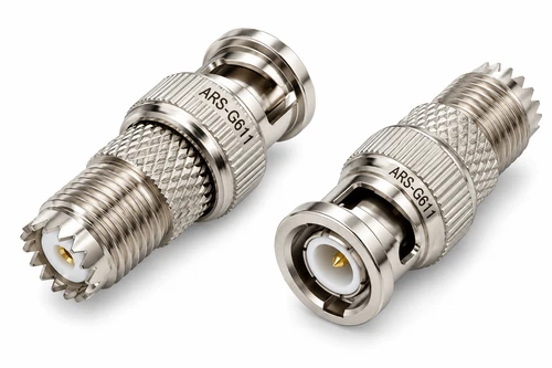 Mini-UHF-Female to BNC-Male Coaxial Adapter Connector - ARS-G611