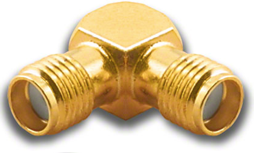 SMA Right Angle Elbow Female / Female Coaxial Adapter Connector