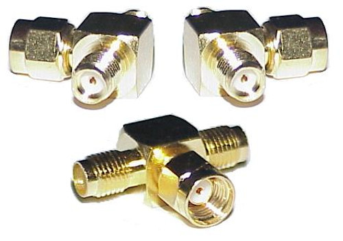 RP-SMA-Male to SMA-Female Tee Coaxial Adapter Connector