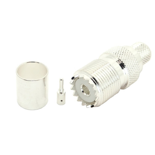  UHF-Female SO239 Cable End Connector RG-58 Coaxial Cable