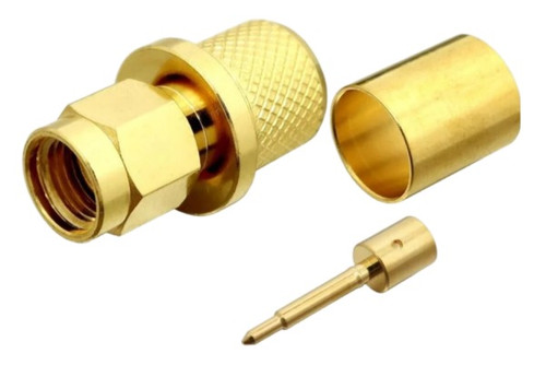 SMA-Male Coaxial Crimp Connector for LMR400 RG-8 and RG- 213 Cable