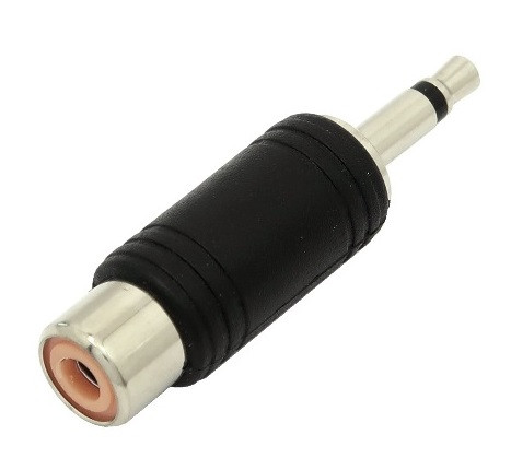 RCA-Female to 1/8" Phono Mono Plug Coaxial Adapter Connector